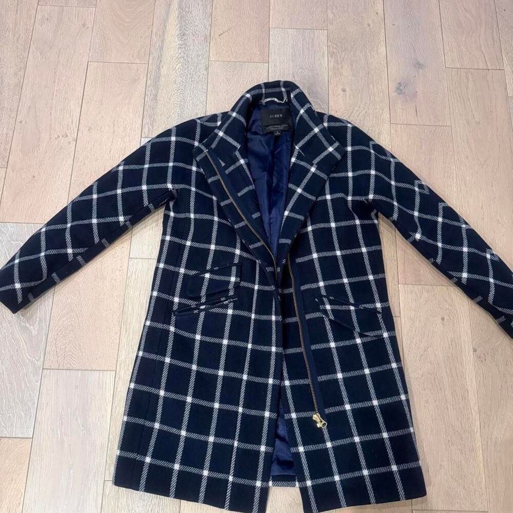 Jcrew Women's Navy and Blue Coat